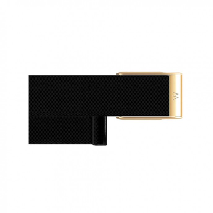 Ремешок WHOOP MG SuperKnit Luxe Band Obsidian with Gold