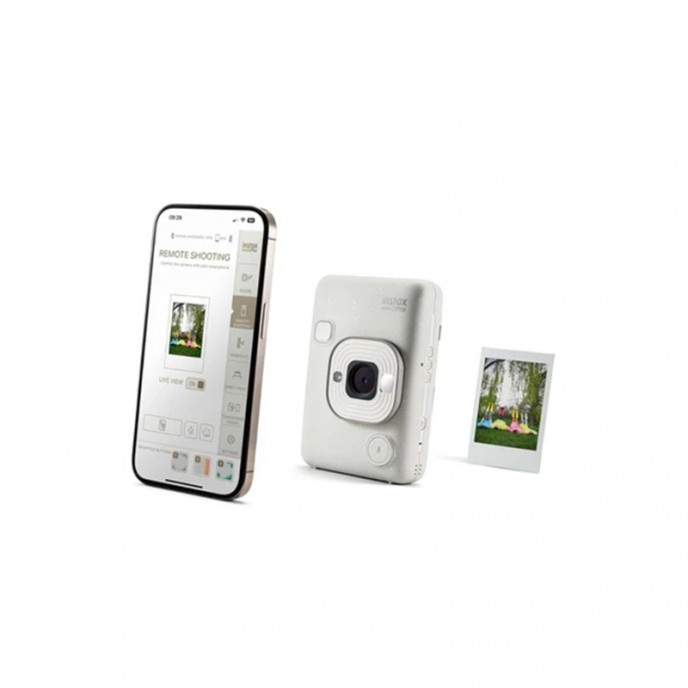 Моментальная фотокамера Fujifilm Instax Mini LiPlay (гибридная, Misty White) Моментальная фотокамера Fujifilm Instax Mini LiPlay (гибридная, Misty White)