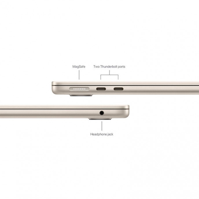 Apple MacBook Air 13.6" (2024) – M3 / 8GB RAM / 256GB SSD – Starlight Apple MacBook Air 13.6" (2024) – M3 / 8GB RAM / 256GB SSD – Starlight